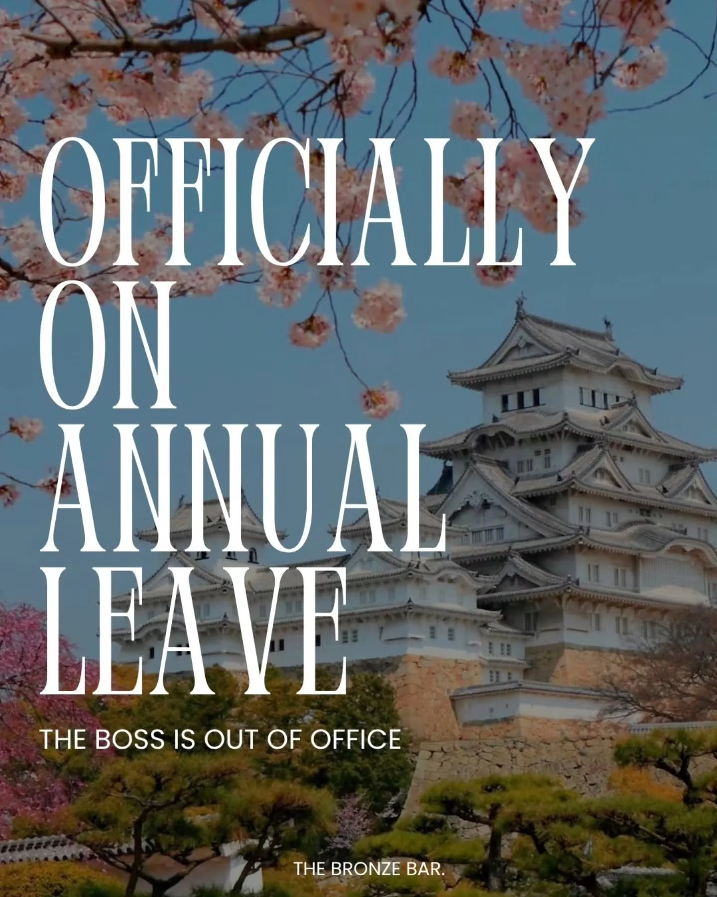 I'm officially Out of Office! 

My booking app is still open for bookings from the 17th of June onwards 🥳

Obv will be posting stories so if you want to tag along, you can catch me there!
