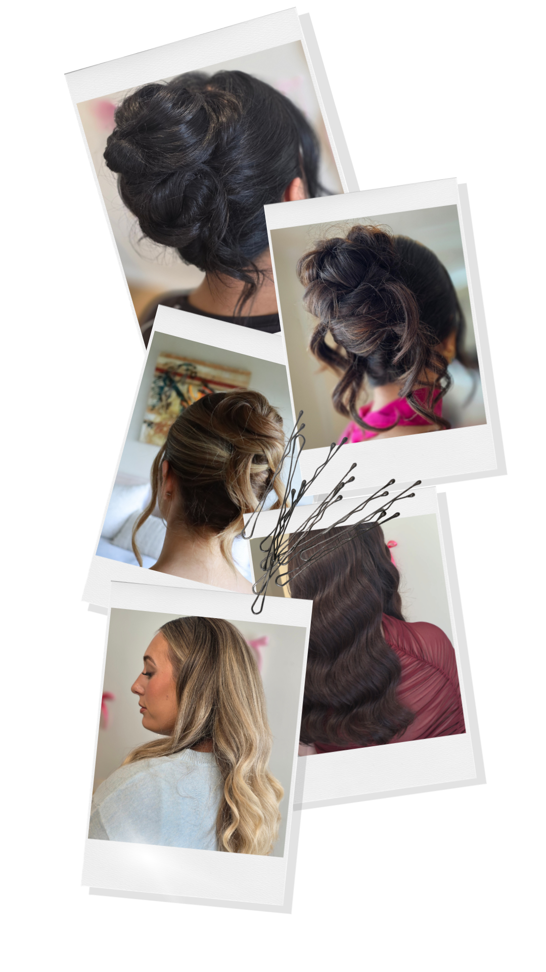 Textured updos, event hair styling, and Hollywood waves in Pukekohe.