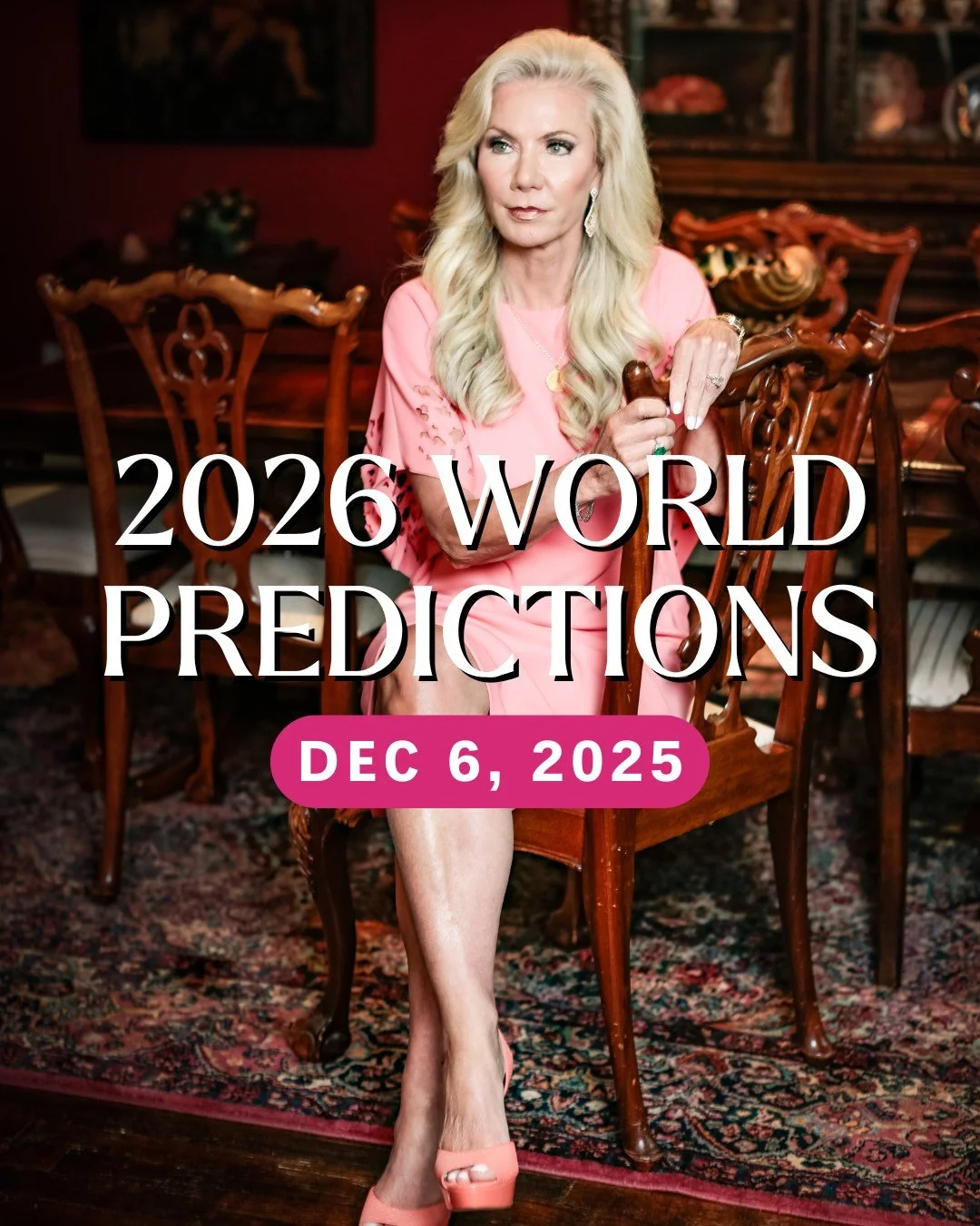 🚨 The time has come.

My 2026 World Predictions Webinar is now open for registration. Join me live on December 6 for nearly six hours of insight into the year ahead&mdash;what&rsquo;s coming for the world, global leaders, and each of us.

This is th