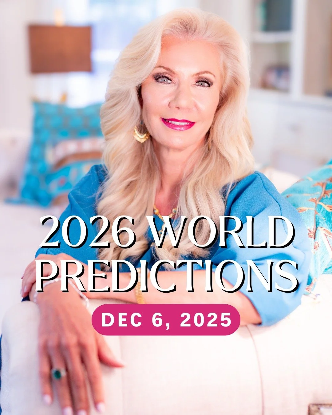 🚨 This is the week.

I&rsquo;ll be sharing my 2026 World Predictions&mdash;what&rsquo;s coming, when to expect it, and how to prepare.

From global leadership to personal transformation, the changes ahead will affect us all.

I want you to have the 