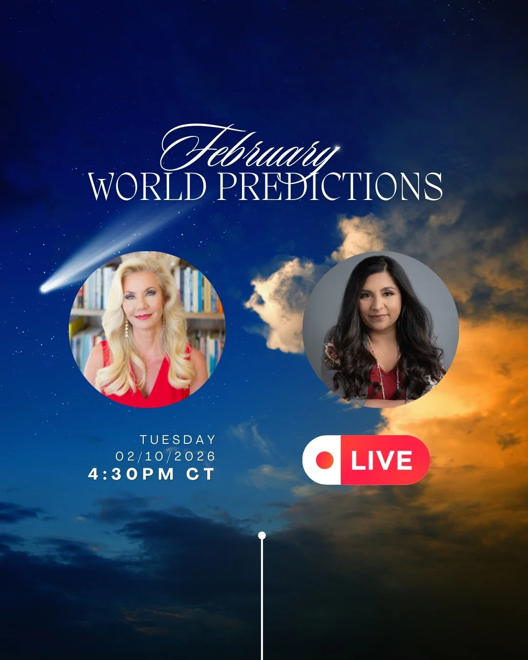 There is so much unfolding this month&mdash;and tomorrow, Shree and I will go live to talk about the astrology behind it all. From global events to spiritual shifts, we&rsquo;ll share what&rsquo;s coming and how to stay grounded through the changes. 