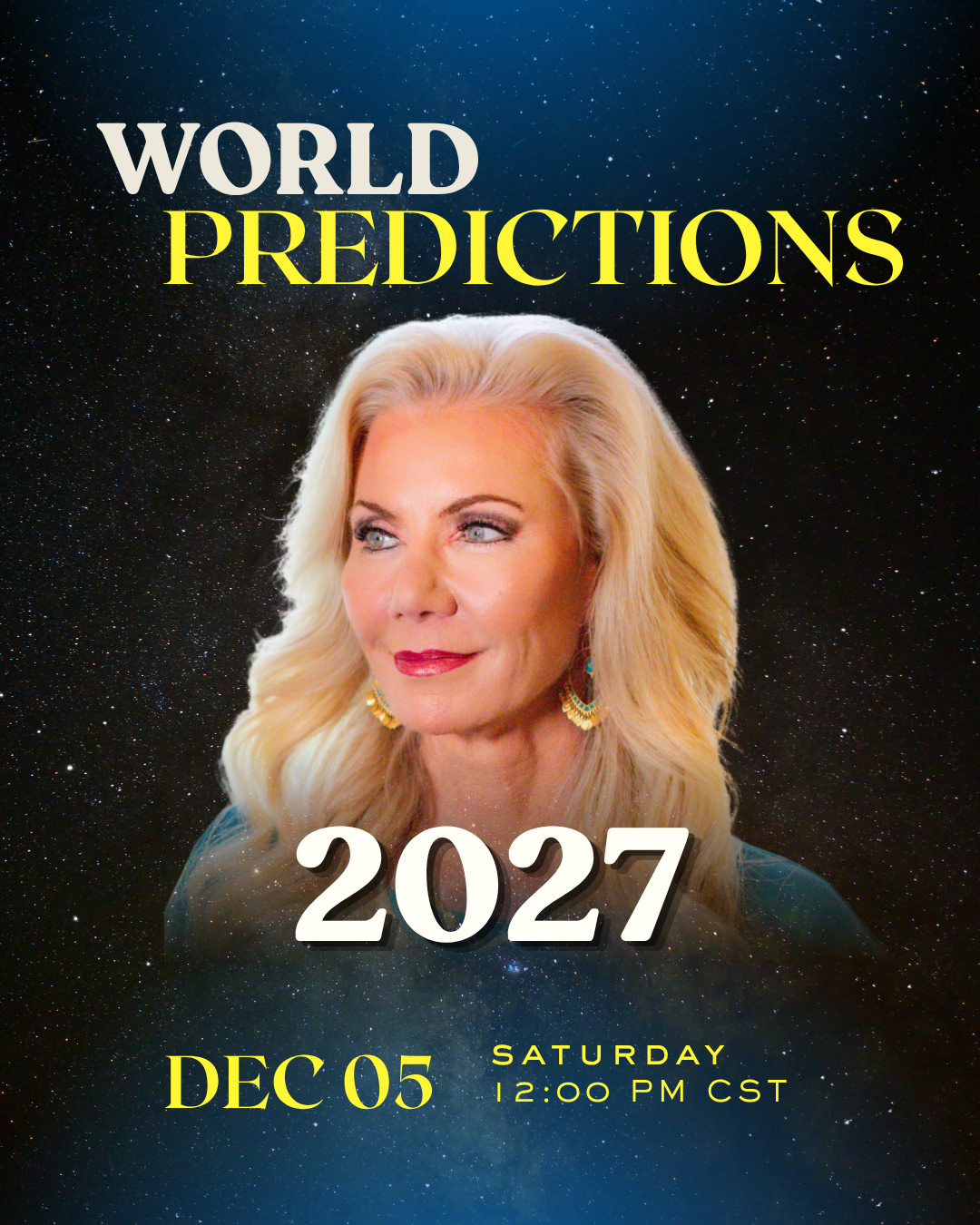 Joni Patry 2027 World Predictions webinar, Saturday December 5