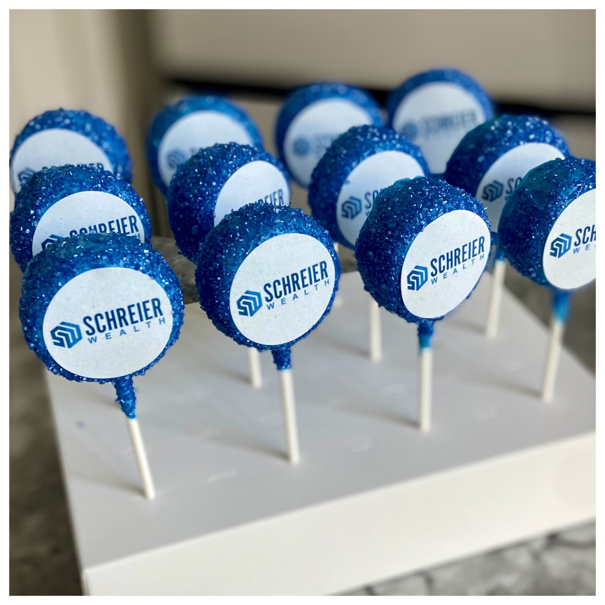 Corporate Logo Cake Pop Box - LARGE (Dozen)