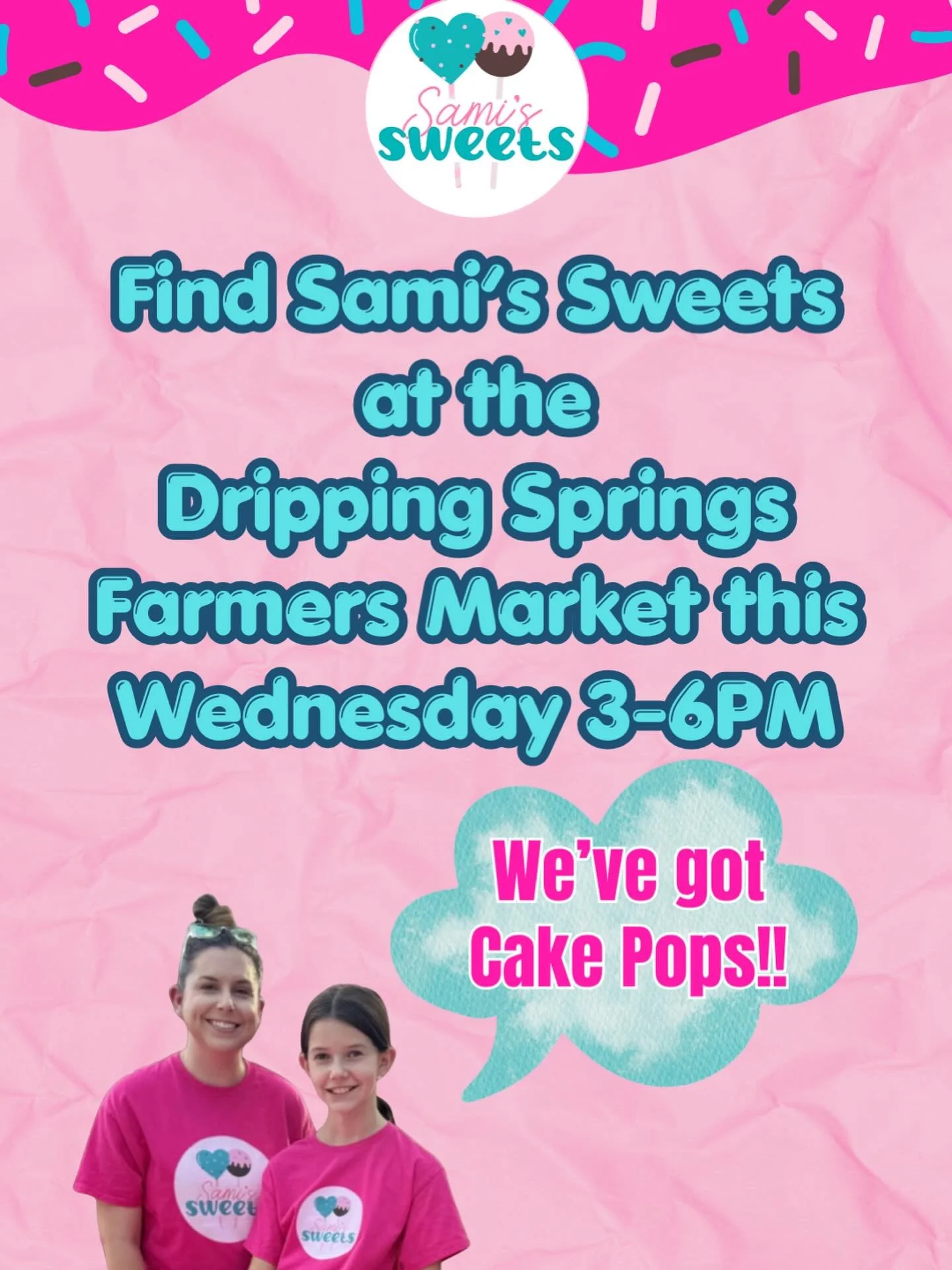 We will be at the @dsfarmersmarket TOMORROW! Come see us and grab some pops 3-6PM Wed May 27th. I&rsquo;m beyond excited to bring my cake pops to the farmers market and meet more of you in person!

🍰✨ THIS WEEK&rsquo;S CAKE POP FLAVORS ✨🍰
&bull; 🍪