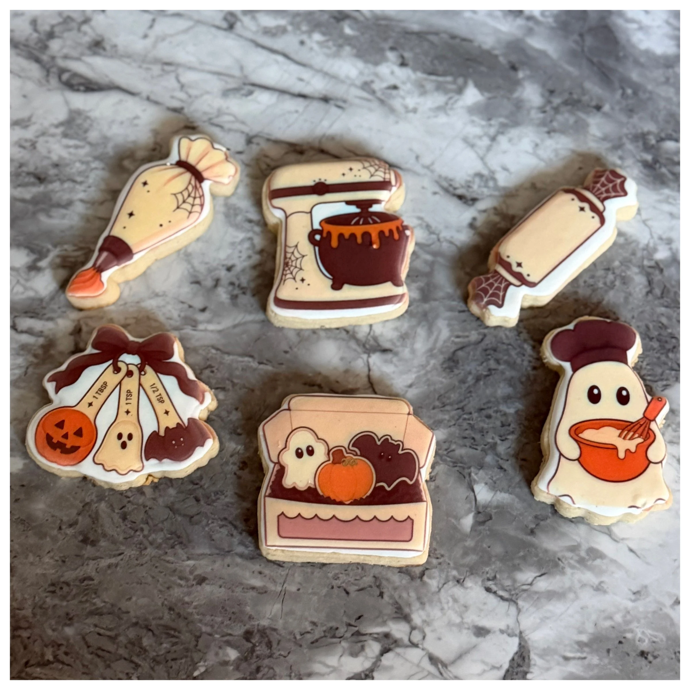 Halloween Baking Sugar Cookie Set - Choose 6 or 12pack