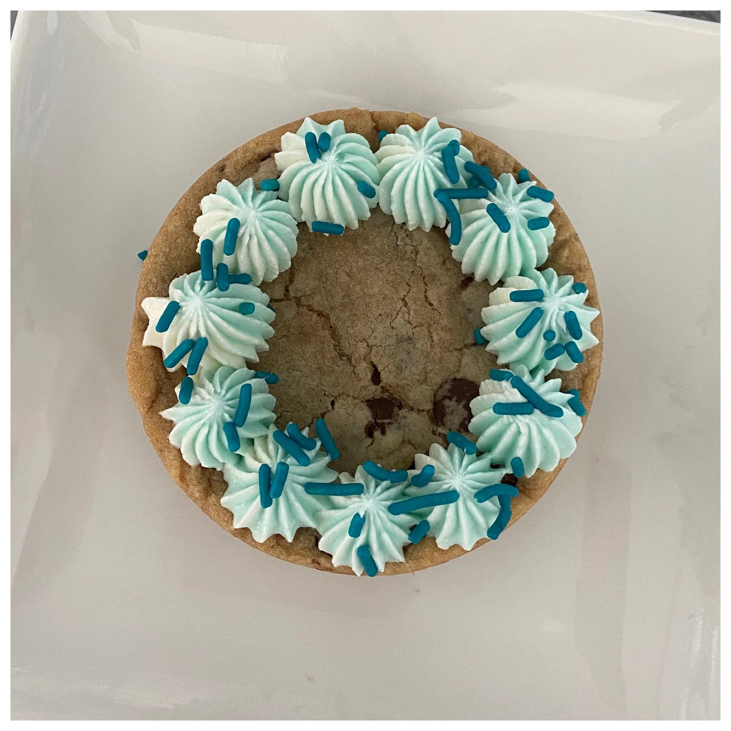 6Pack 4inch Mini Cookie Cake - Chocolate Chip
