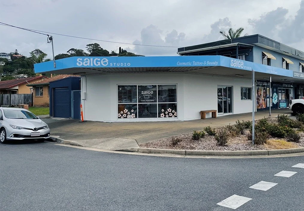 Shopfront Signage Install | Saige Studio, Tugun