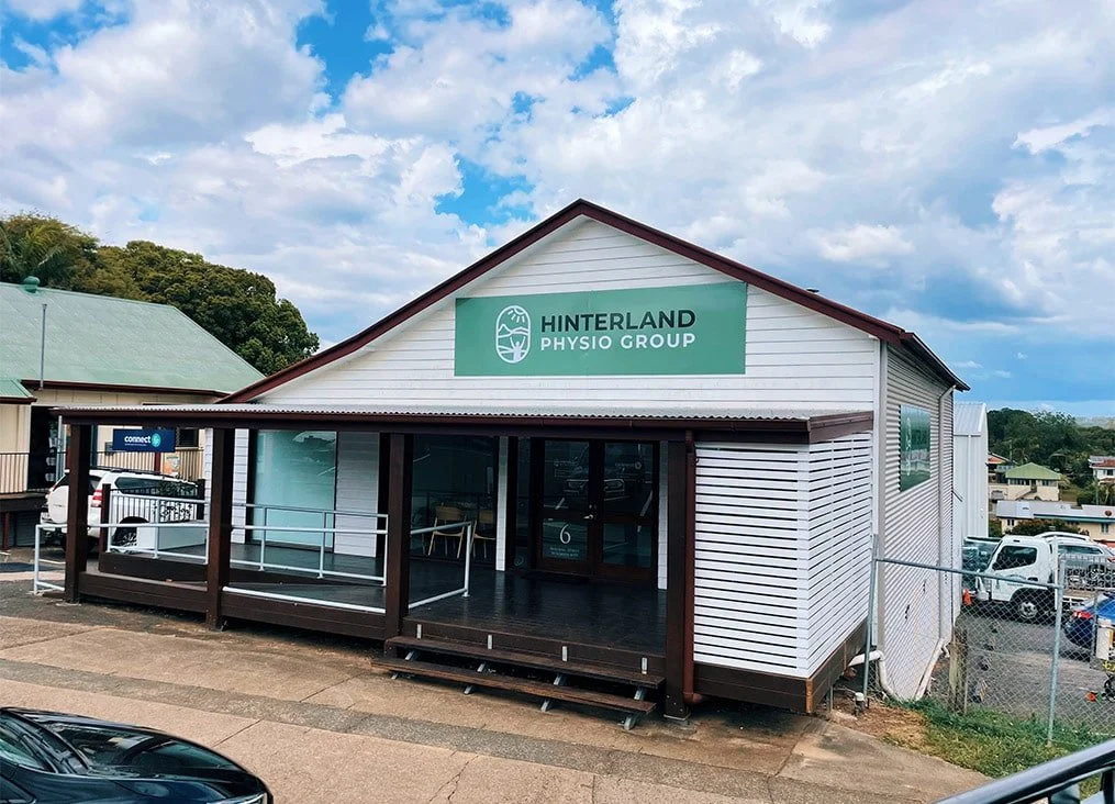 ACM Panel Sign Install | Hinterland Physio Group, Woombye