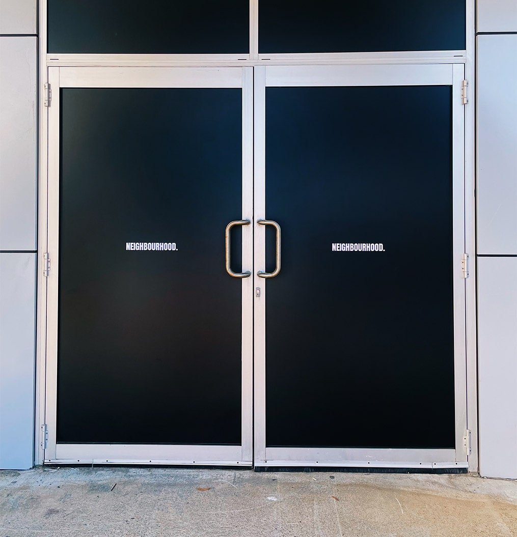 Blockout Vinyl & Door Decal Install | Neighbourhood Gym, Tweed Heads