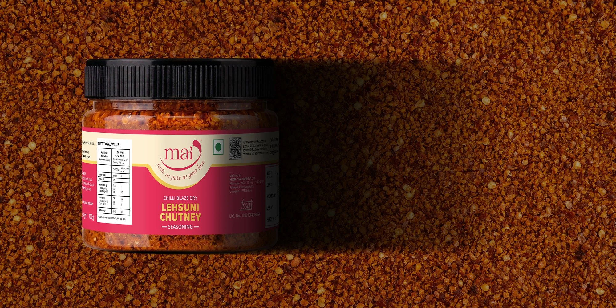 mai food products packaging by Awesome Sauce Creative