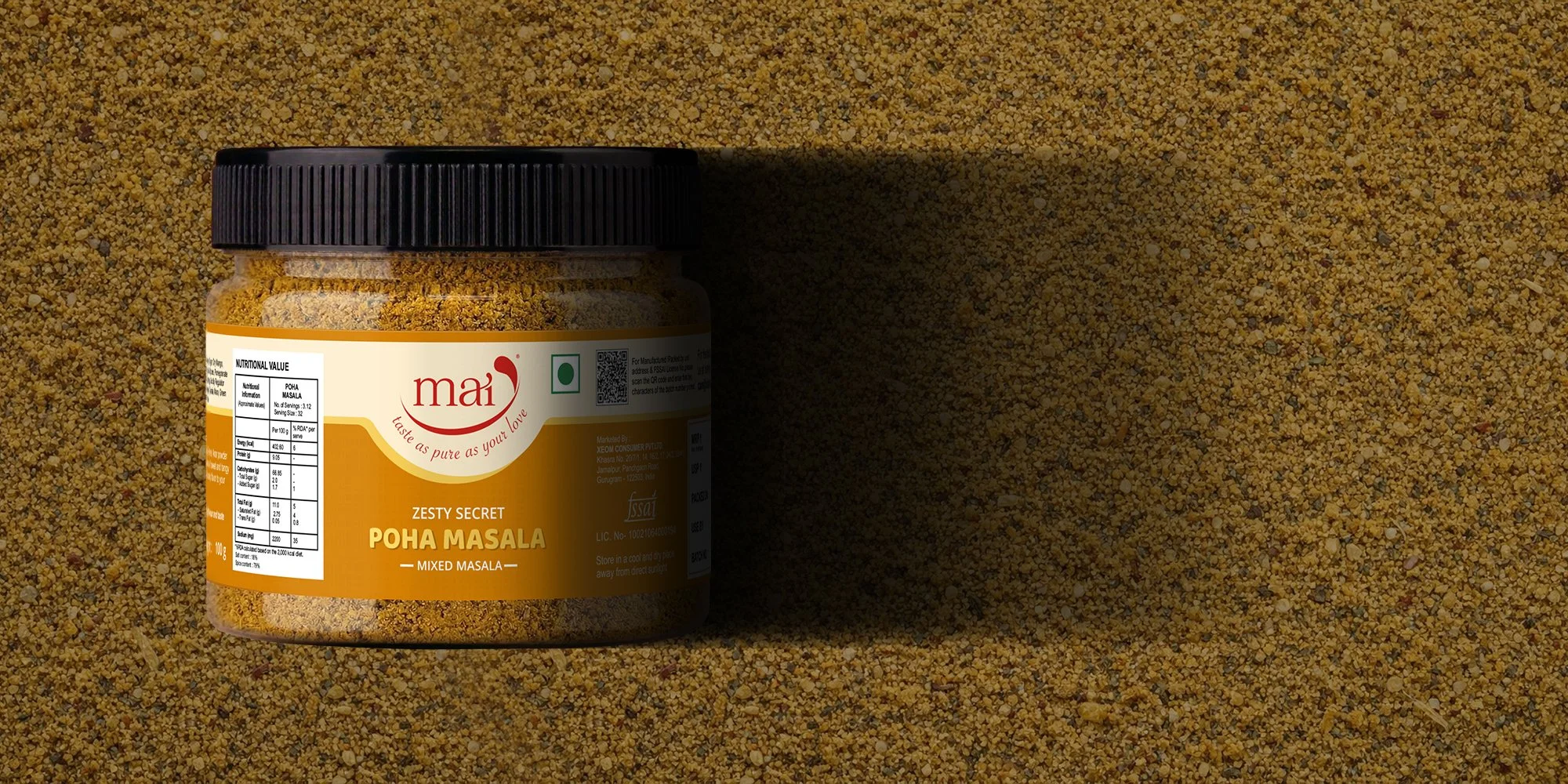 mai food products packaging by Awesome Sauce Creative
