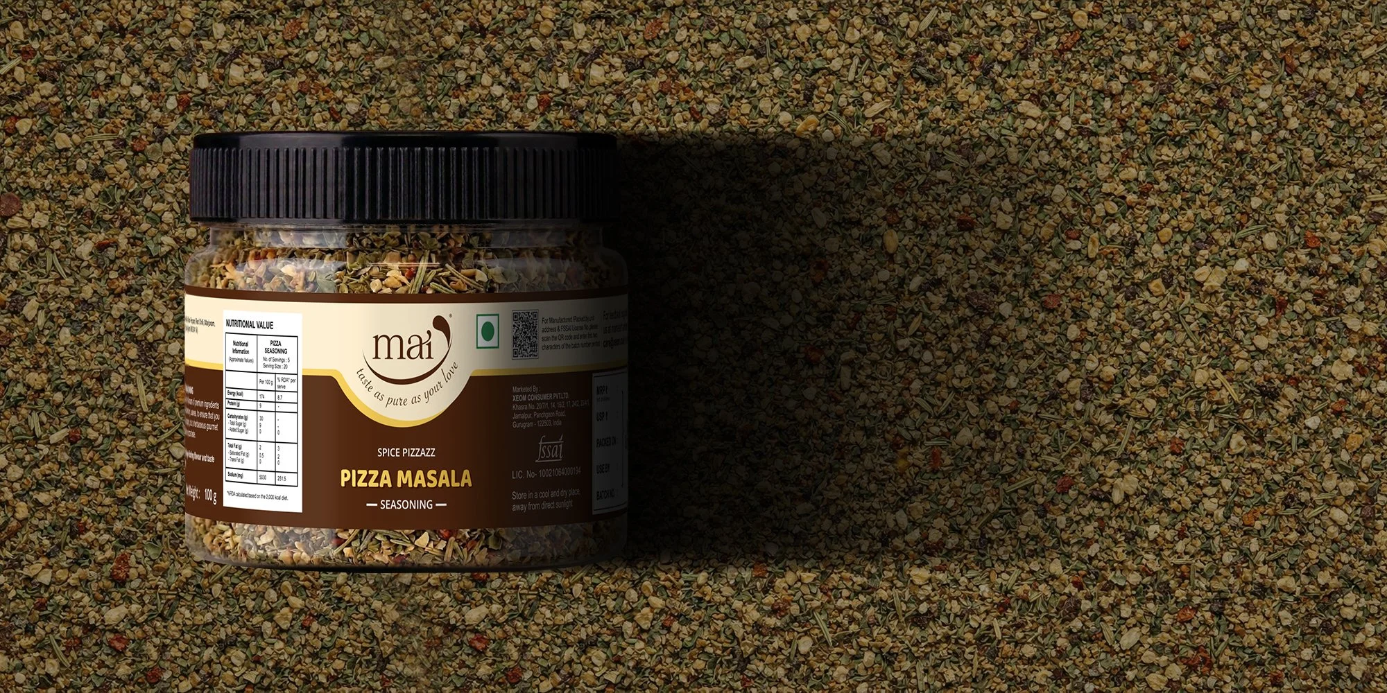 mai food products packaging by Awesome Sauce Creative