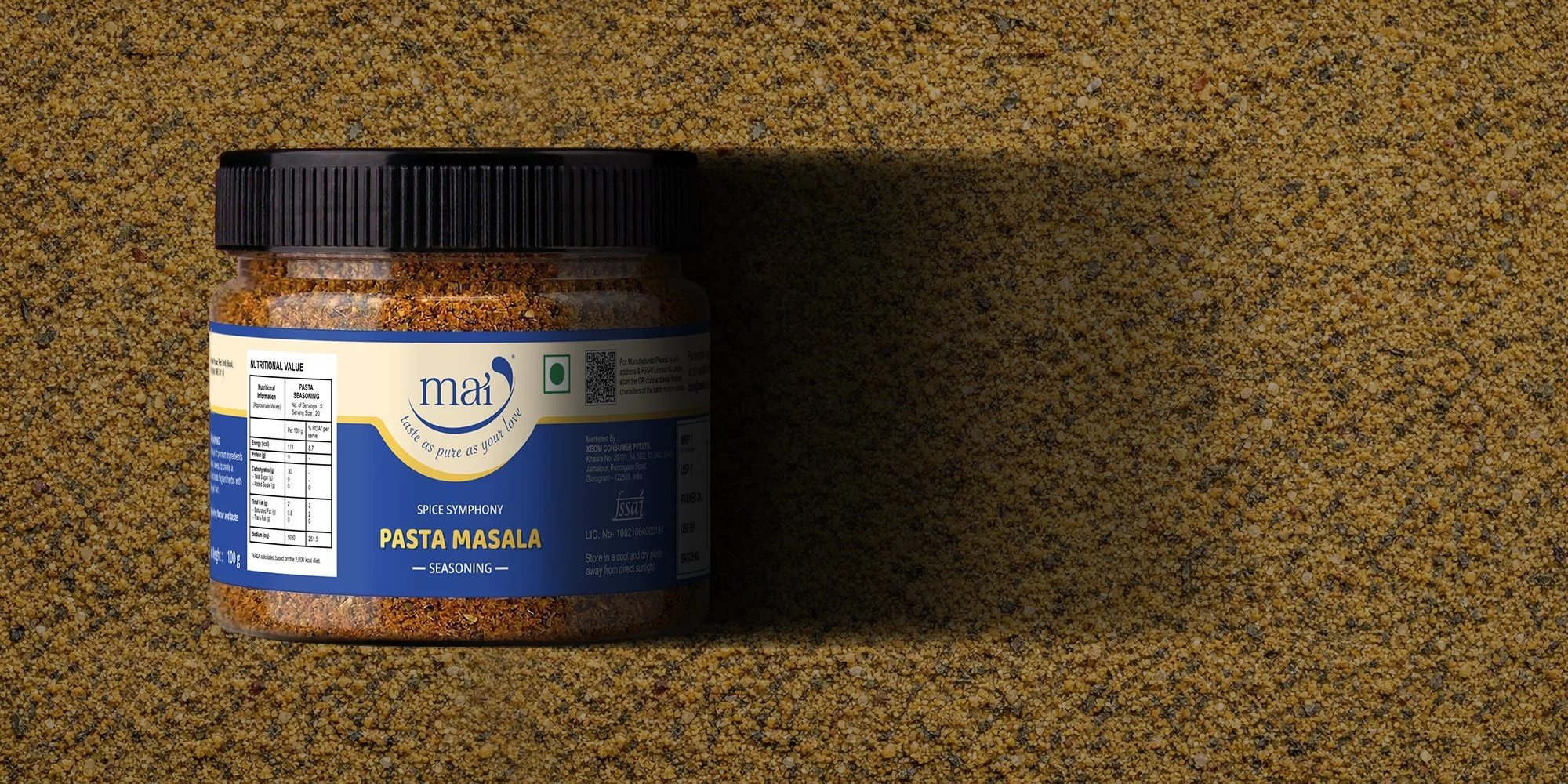 mai food products packaging by Awesome Sauce Creative