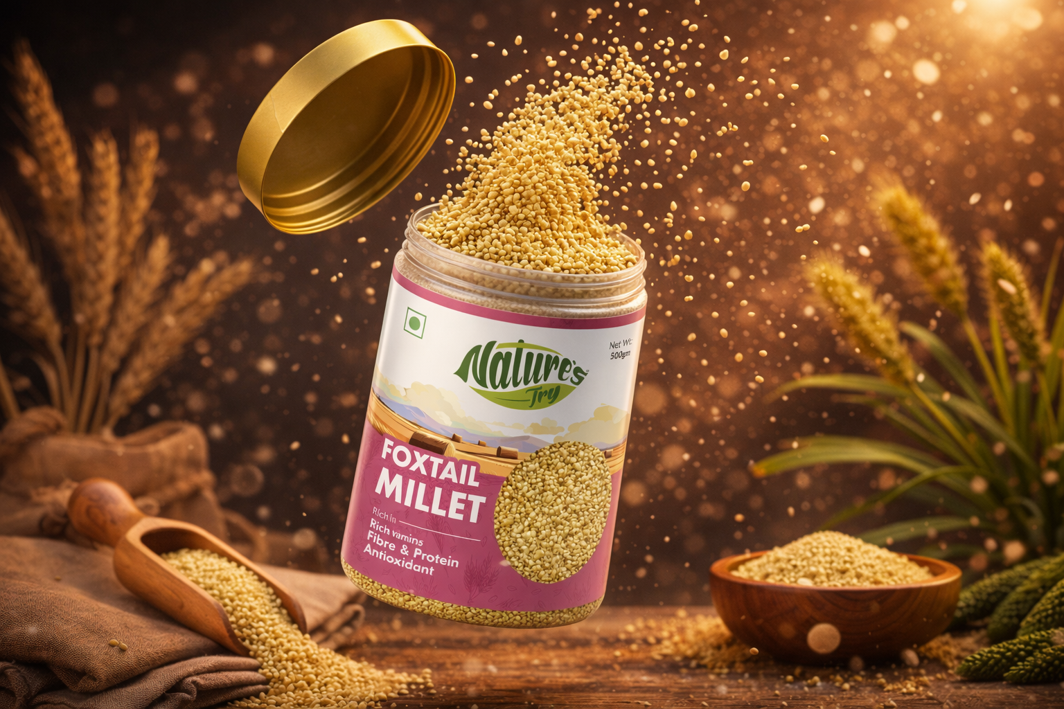 Nature’s Try - Millet Packaging Design