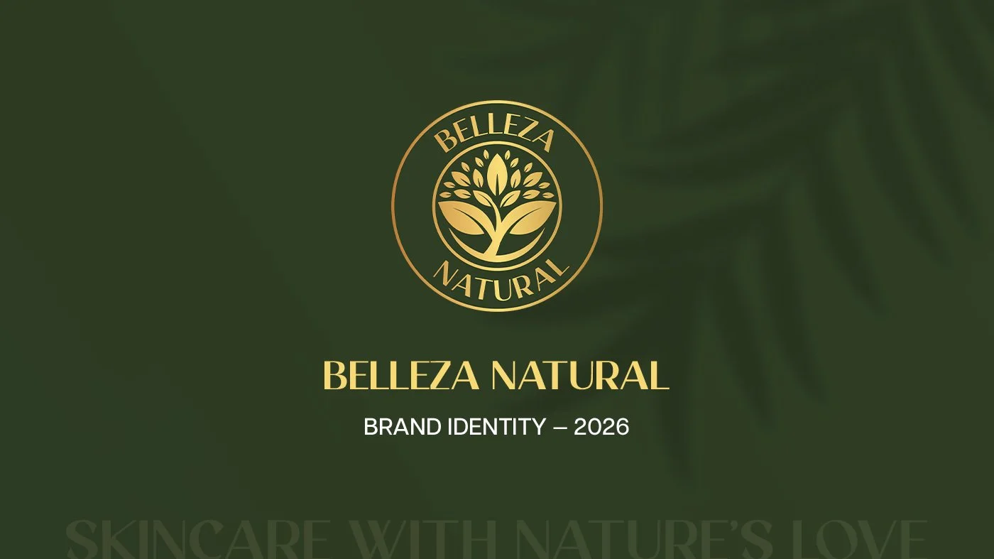 Belleza Naturals – Brand Identity &amp; Visual Design for a Lucknow-Based Personal Care Brand
