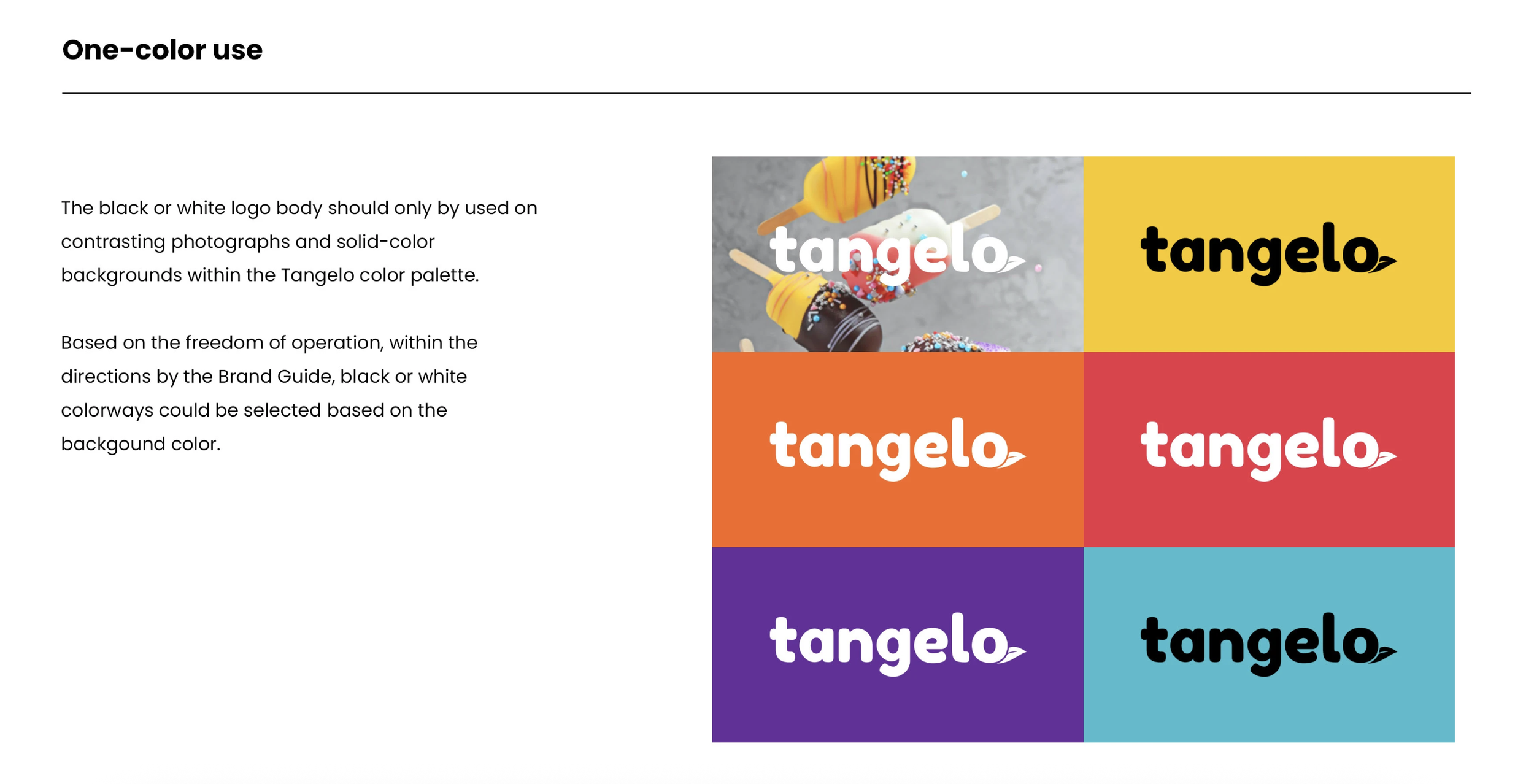Tangelo Ice Creams - Brand Refresh