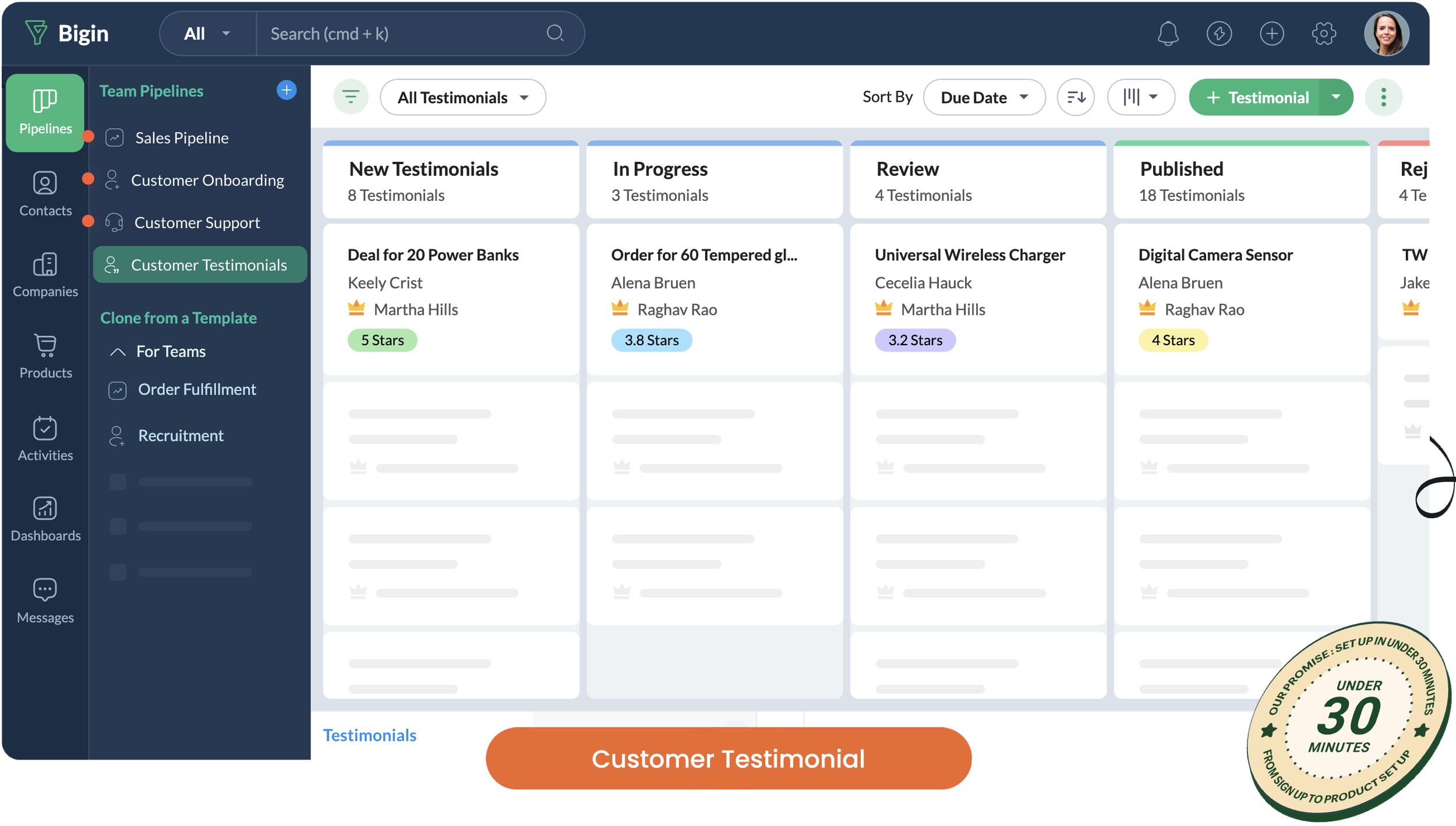 Customer Testimonials