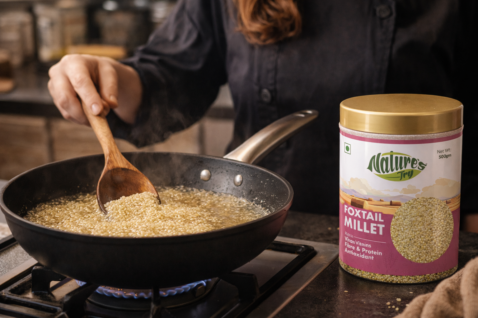 Nature’s Try - Millet Packaging Design by Awesome Sauce Creative