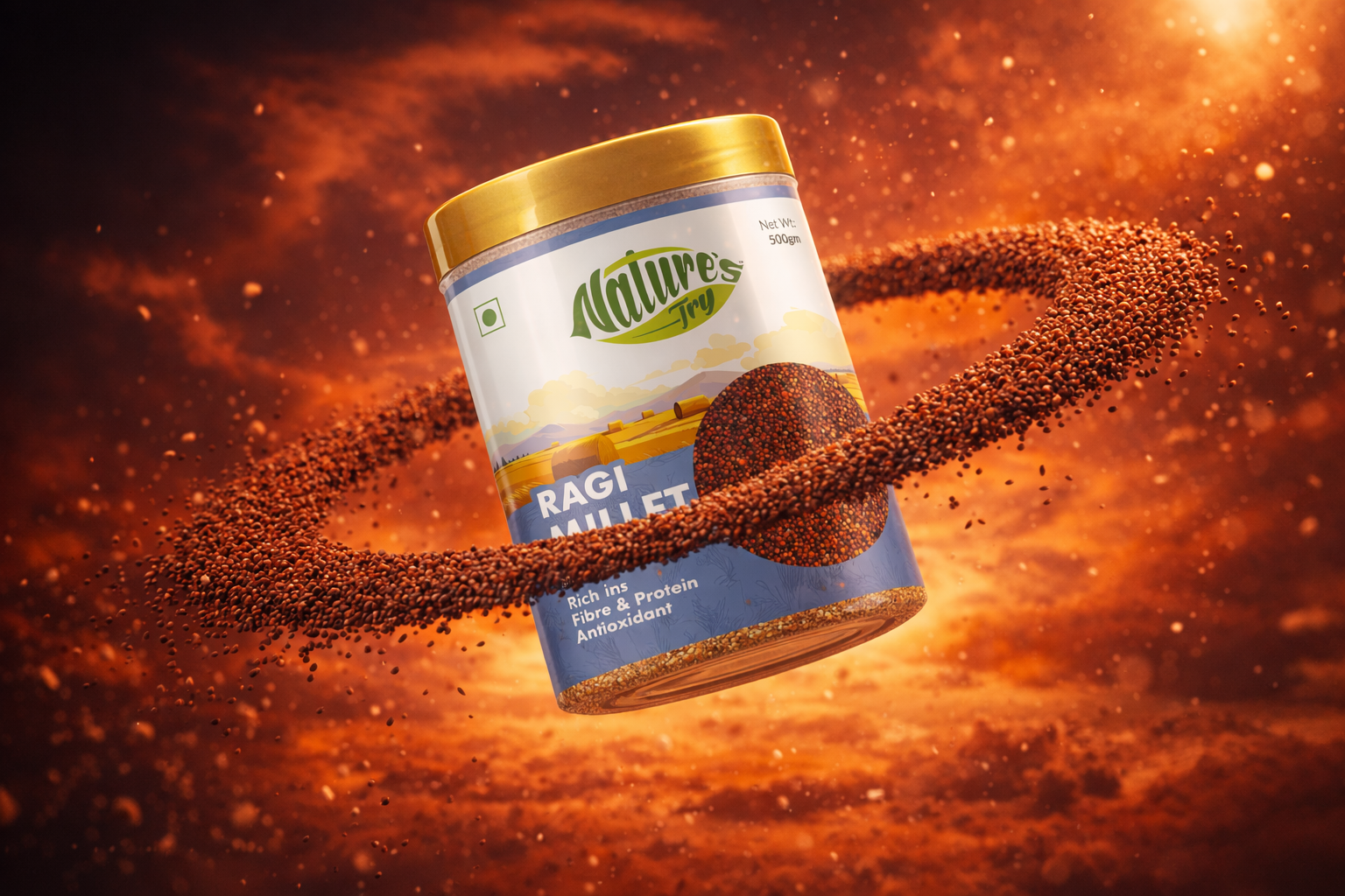 Nature’s Try - Millet Packaging Design by Awesome Sauce Creative