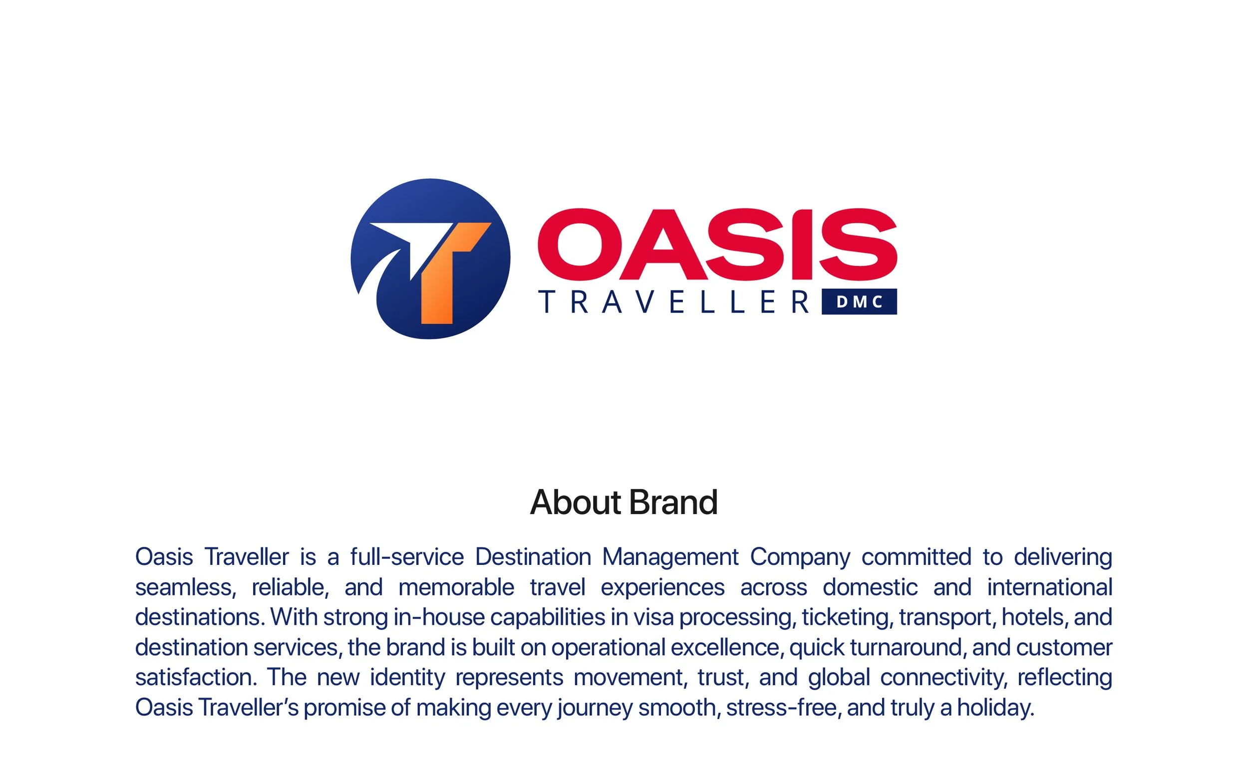 Oasis Travellers - Brand Refresh Project