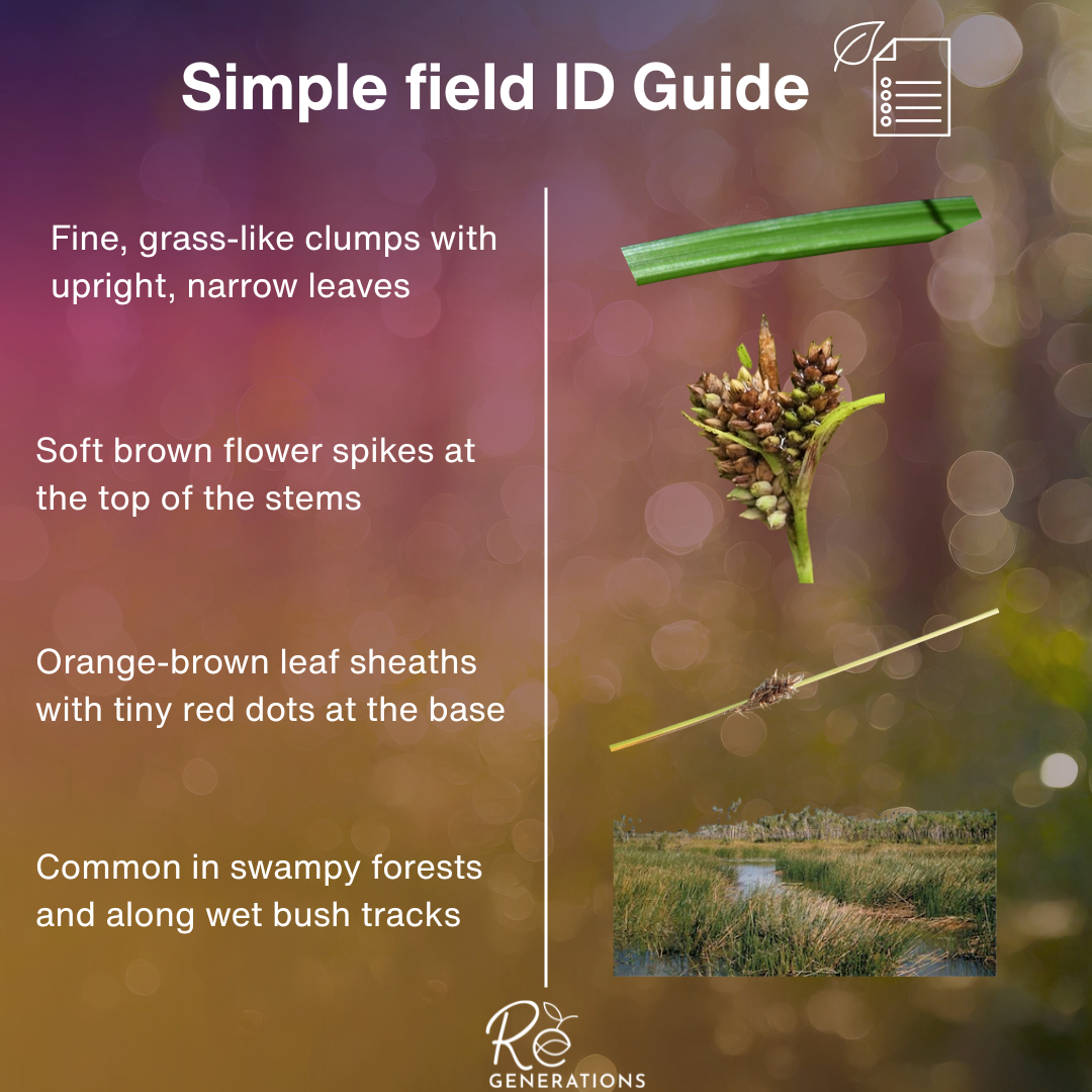simple id guide about the maculate sedge