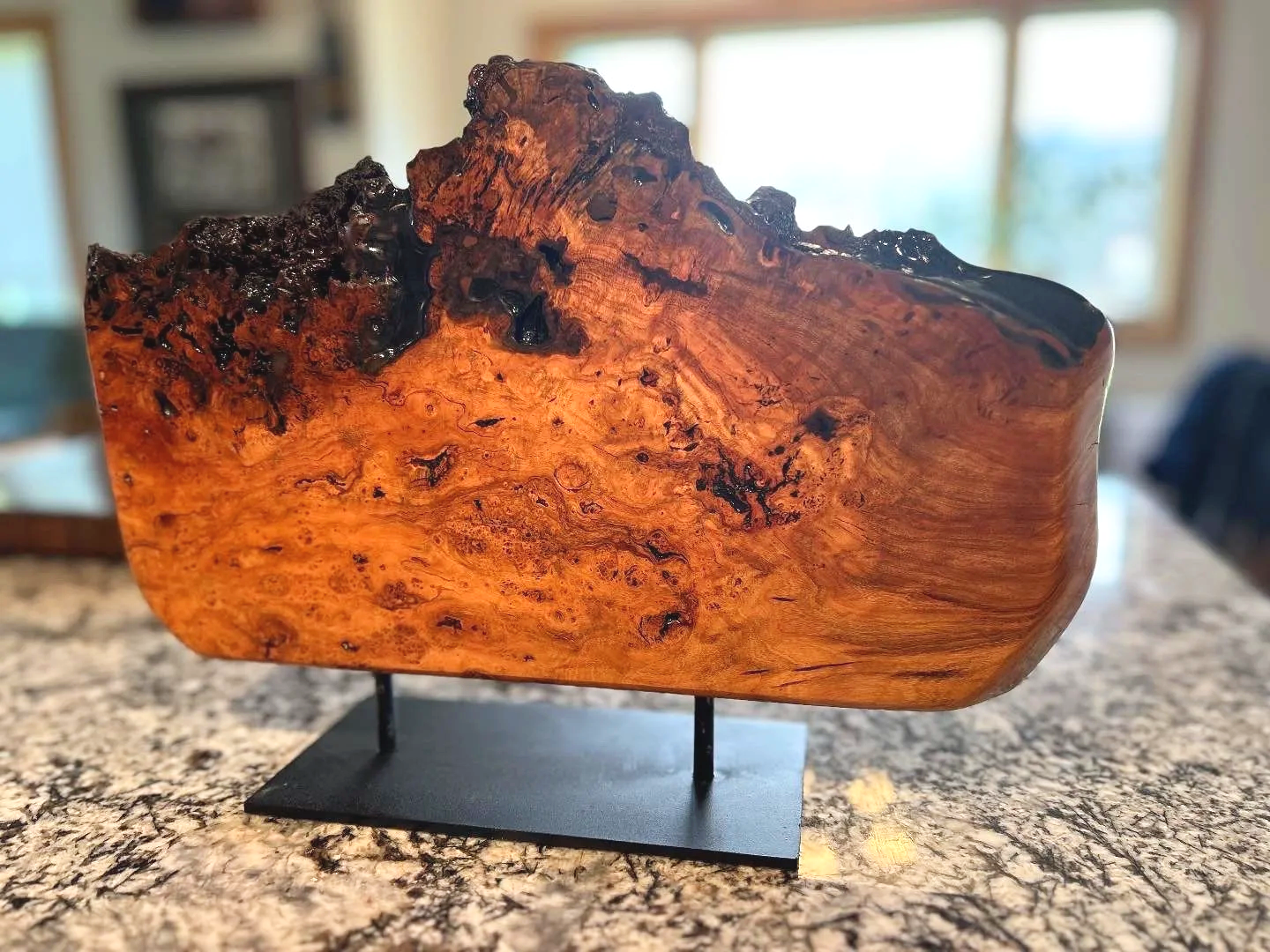 Cherry Burl Knife Block - Dual Sized Display 