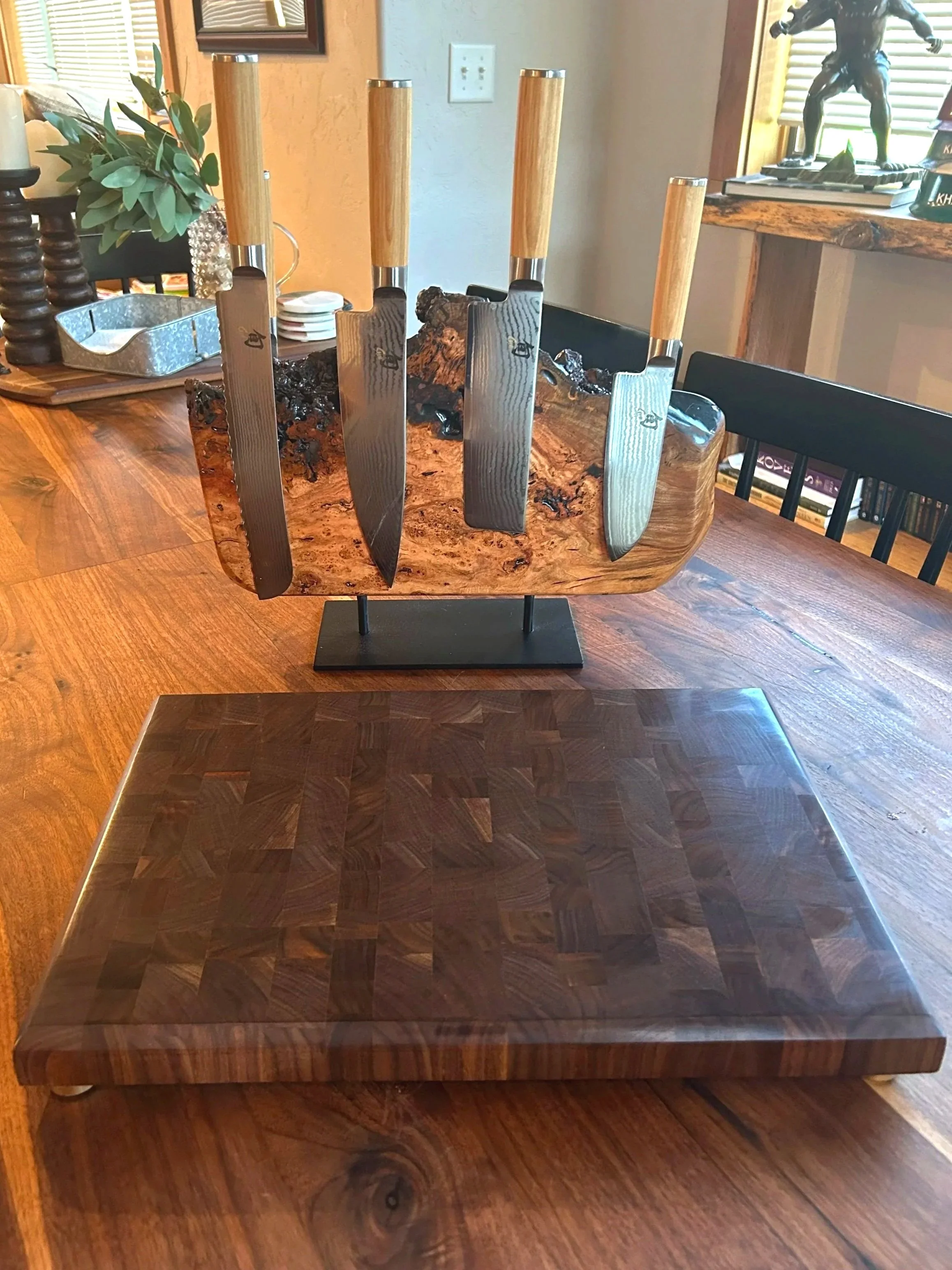 Black Walnut End Grain Cutting Board 