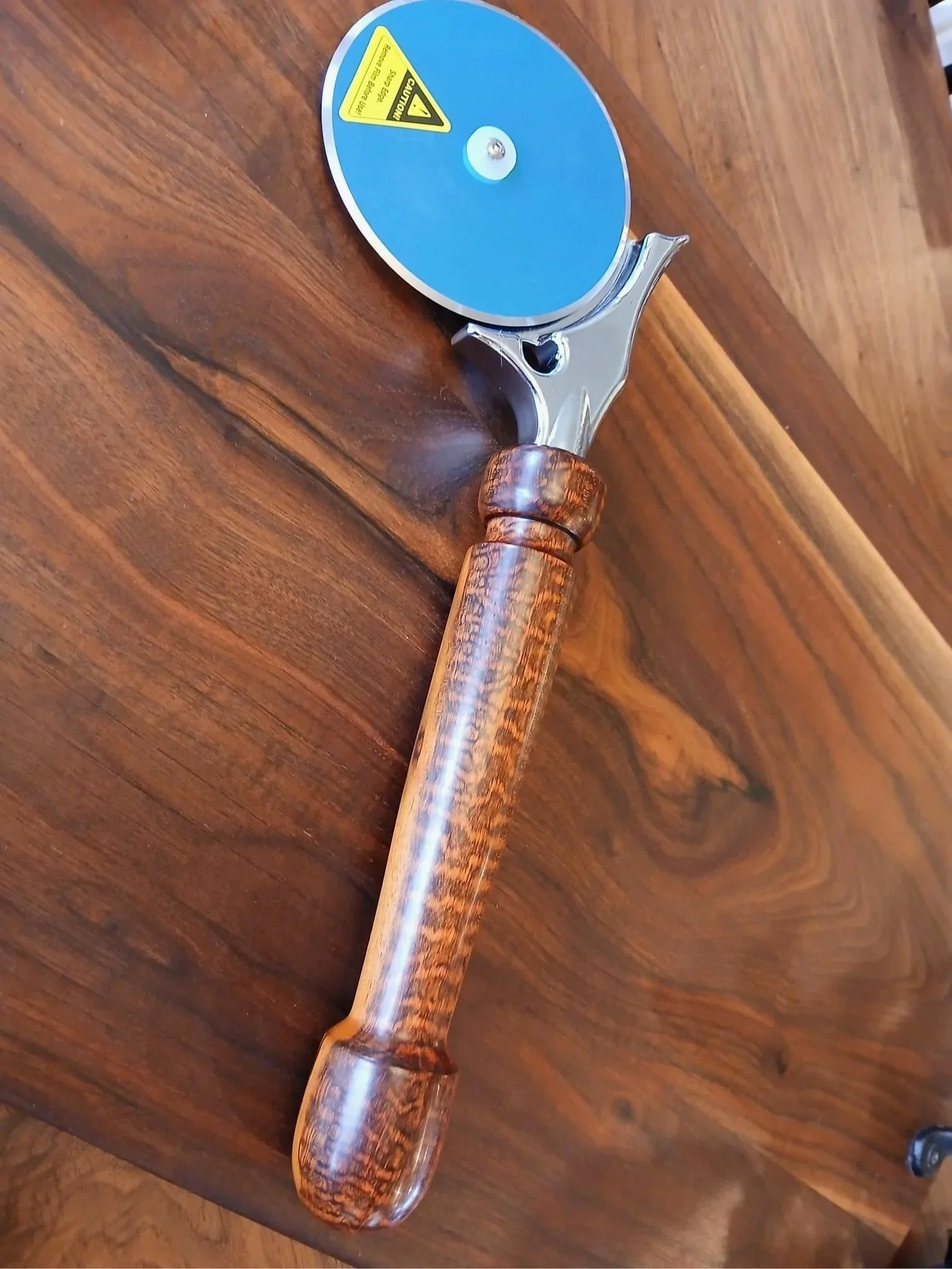 Handcrafted Wooden Handle Pizza Cutters
