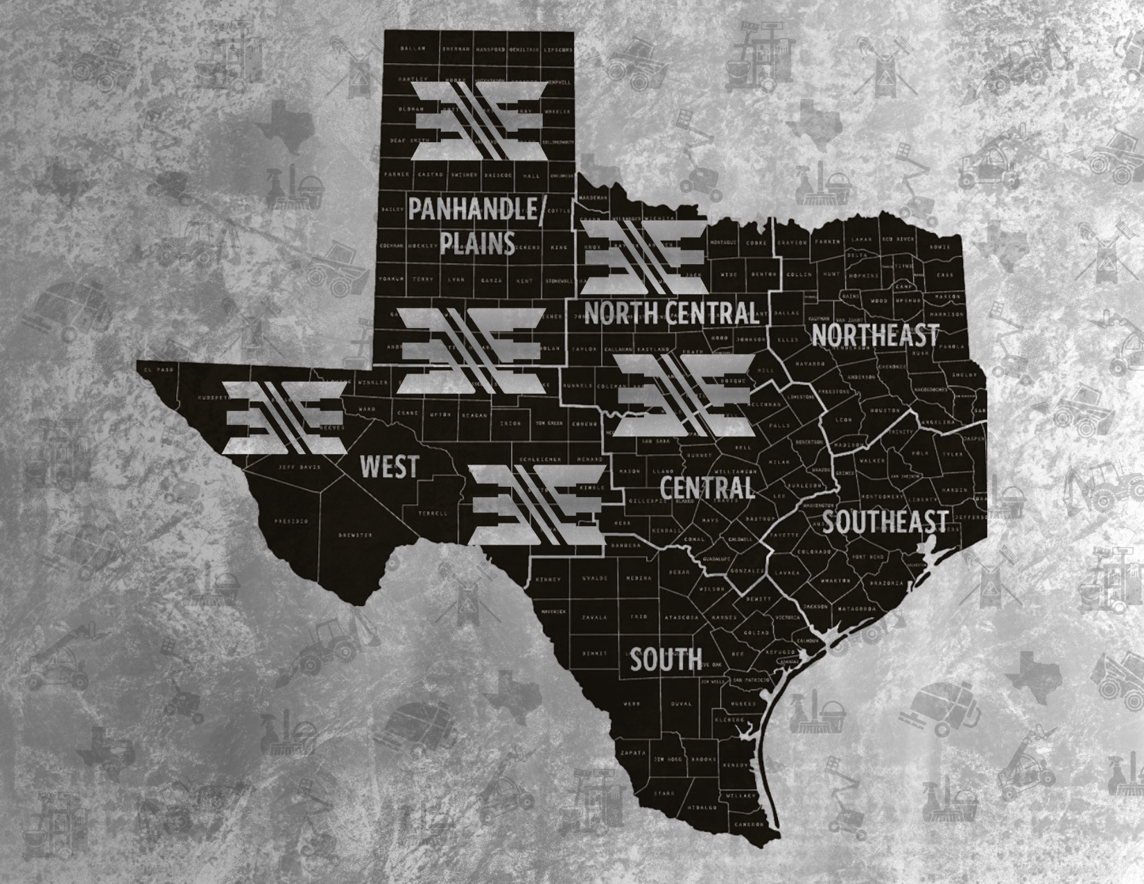 E&E solutions Service Areas, Operational Areas, E&E Solutions Texas