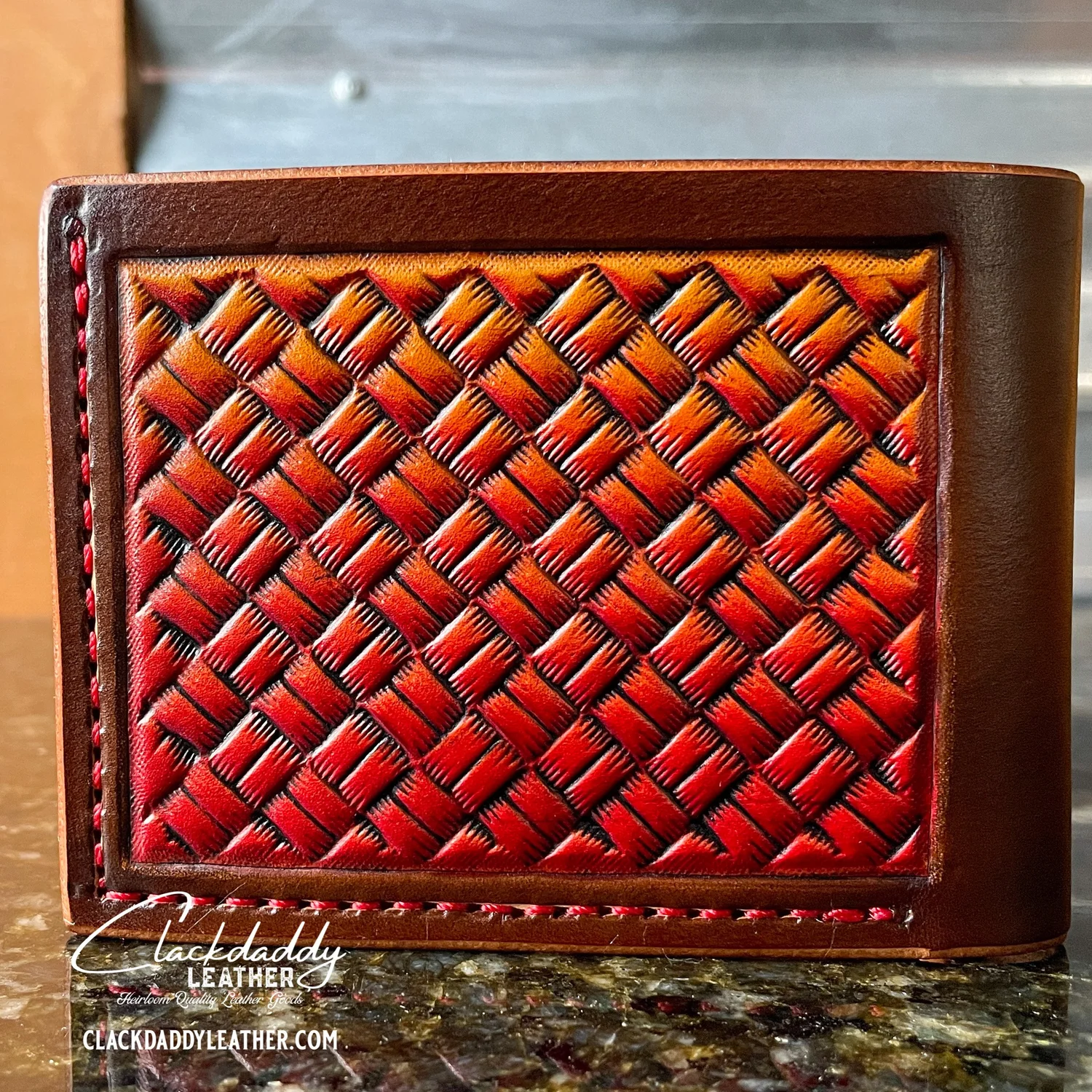 Western Scroll Bifold — Clackdaddy Leather