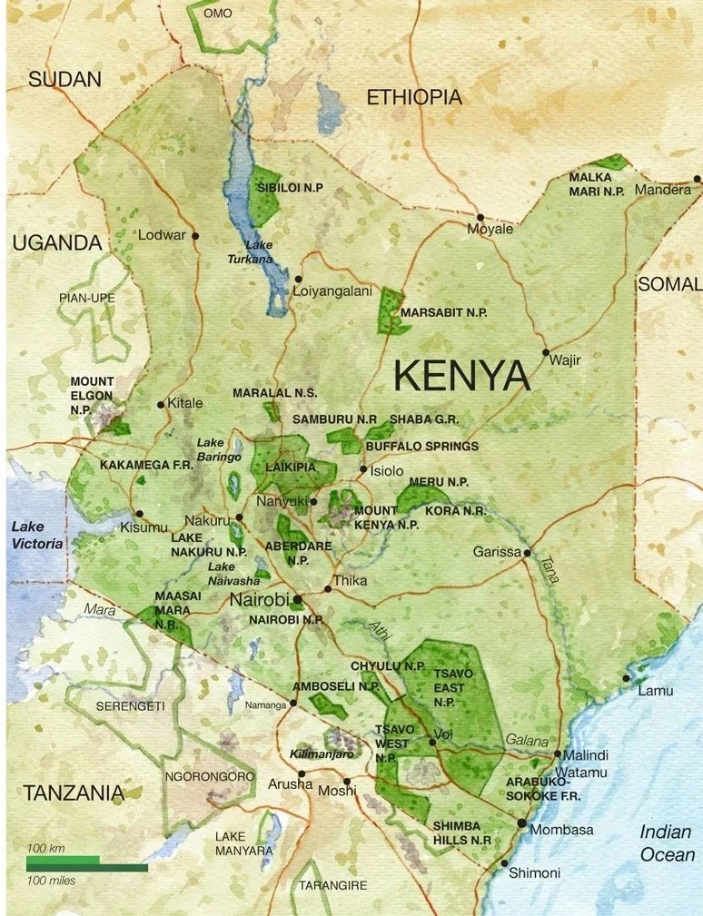Map of Kenya
