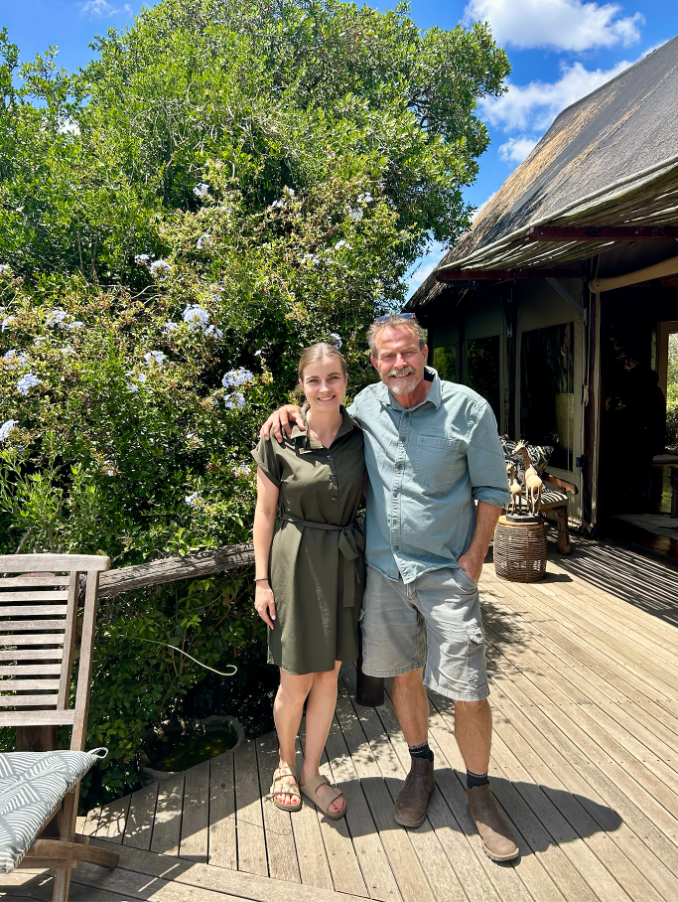 Rod Weeks and his daughter.