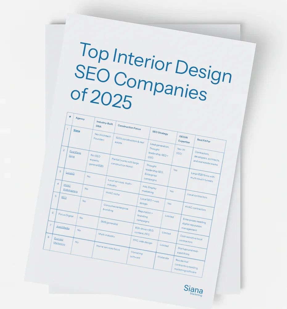 Top SEO Companies for Interior Design of 2025