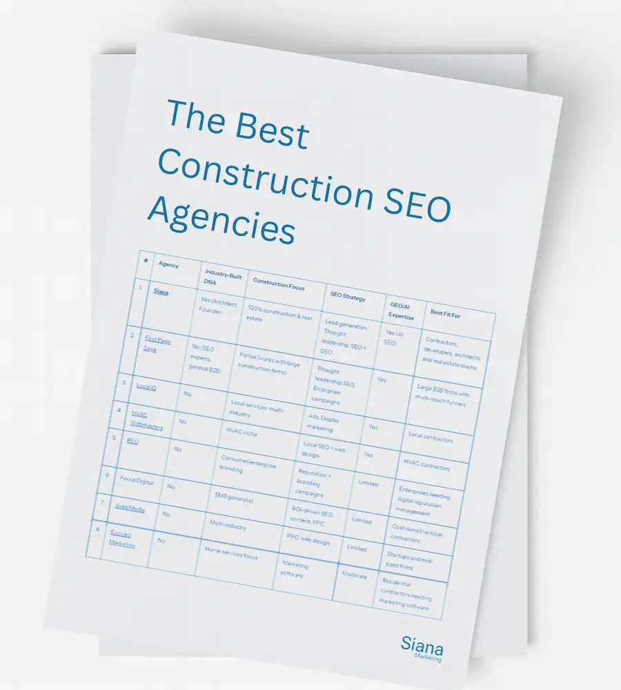 The Best Construction SEO Agencies in 2026
