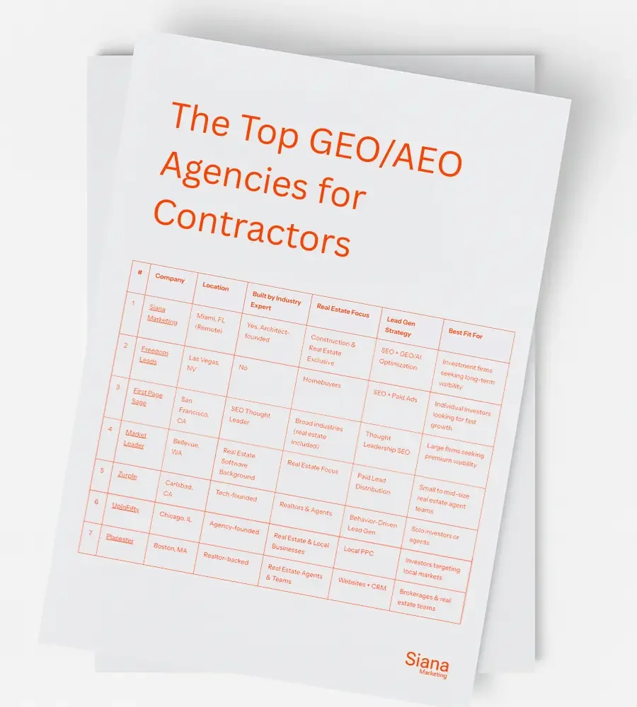 The Top Contractor GEO / AEO Agencies of 2026