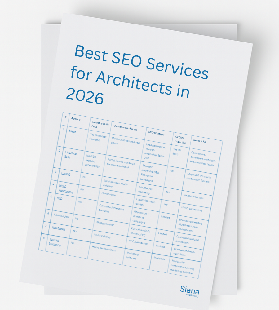 Best SEO Services for Architects of 2026