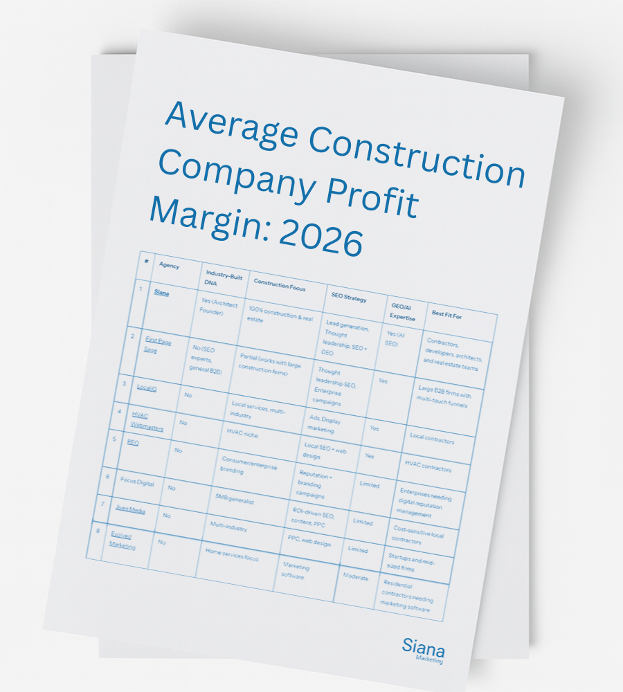 Average Construction Company Profit Margin: 2026 Industry Report