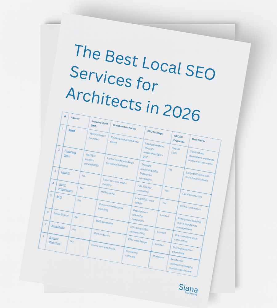 The Best Local SEO Services for Architects in 2026