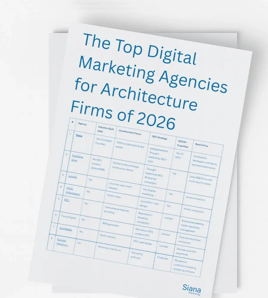 The Top Digital Marketing Agencies for Architecture Firms of 2026