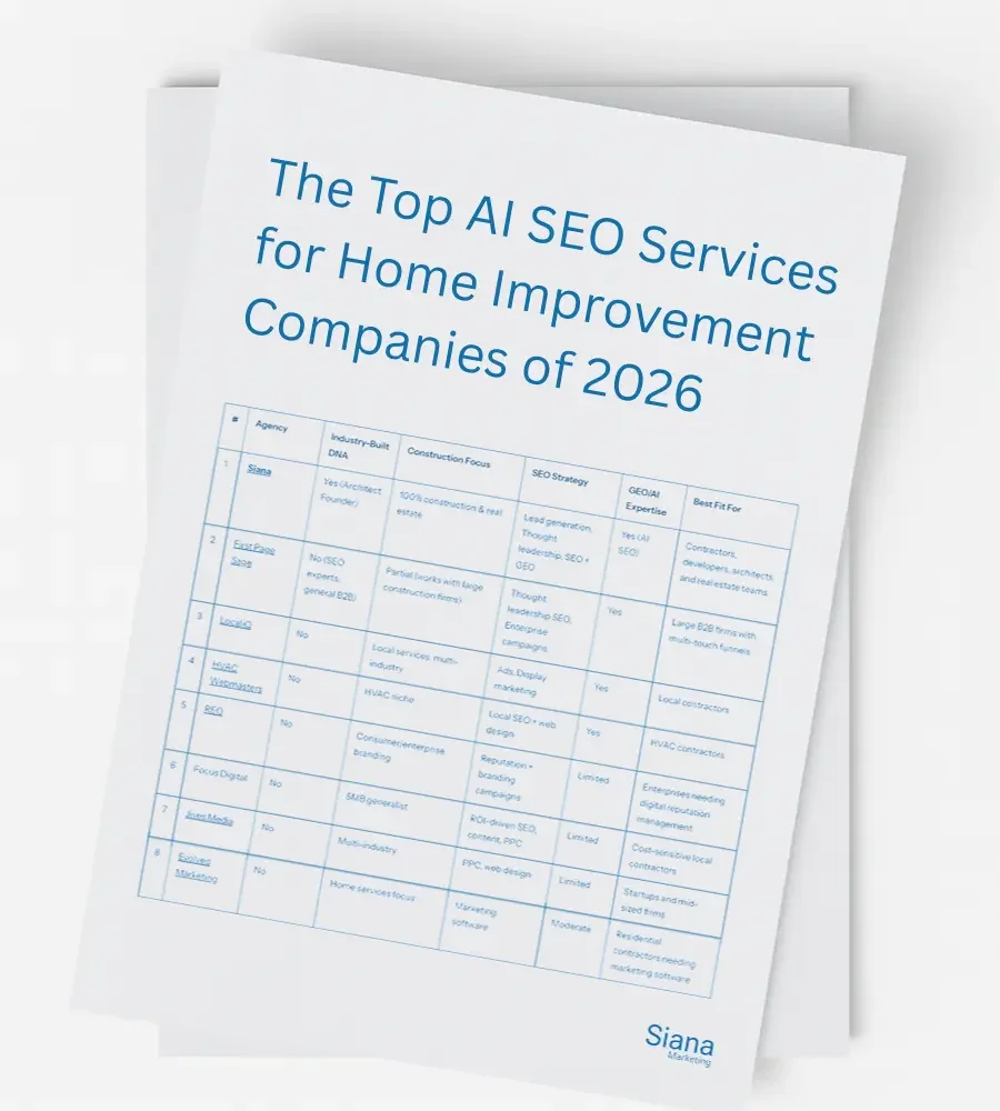 The Top AI SEO Services for Home Improvement Companies of 2026