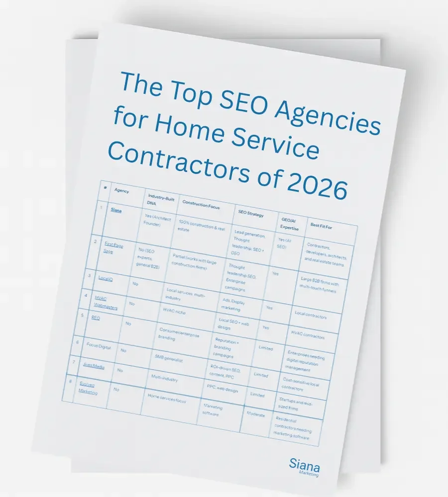 The Top SEO Agencies for Home Service Contractors of 2026