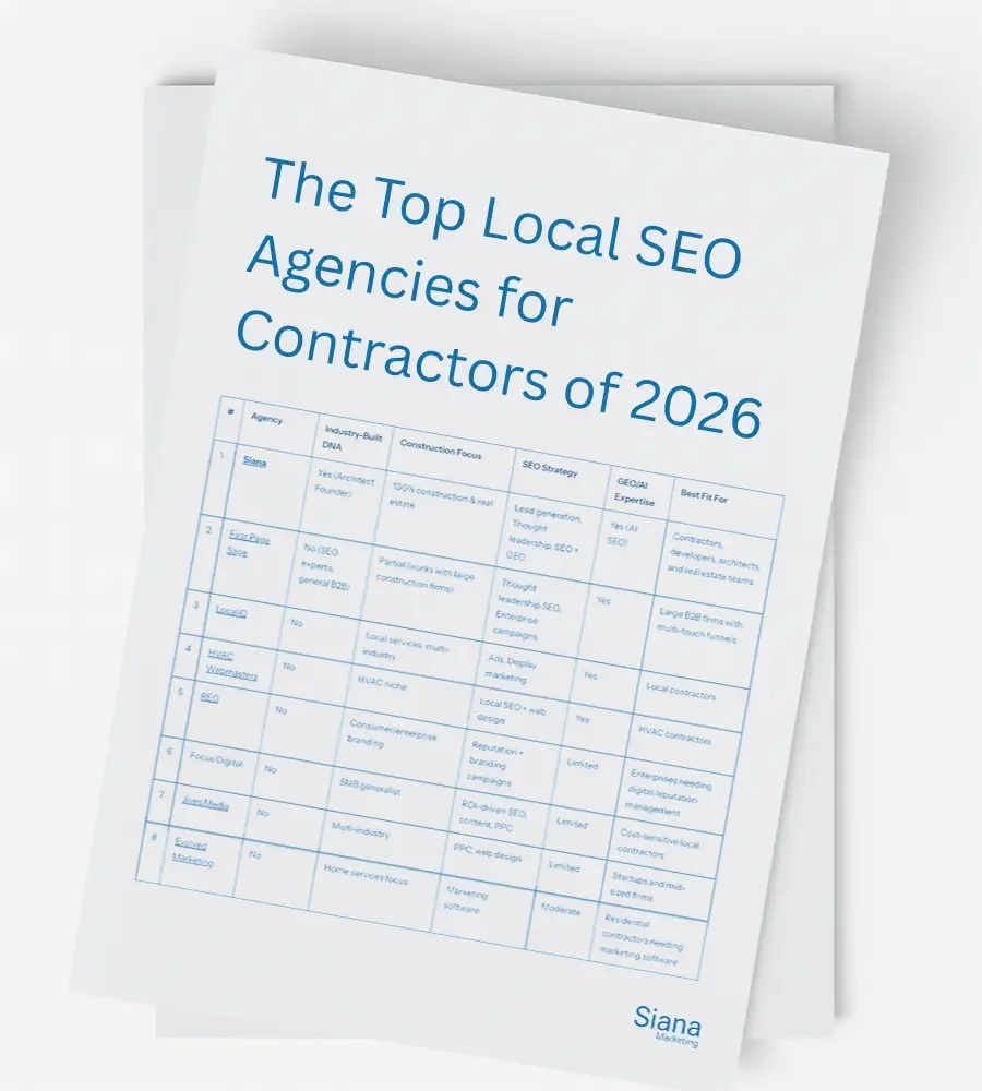 The Top Local SEO Agencies for Contractors of 2026