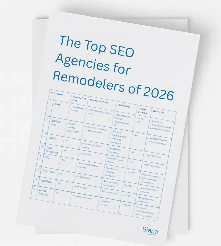 The Top SEO Agencies for Remodelers of 2026