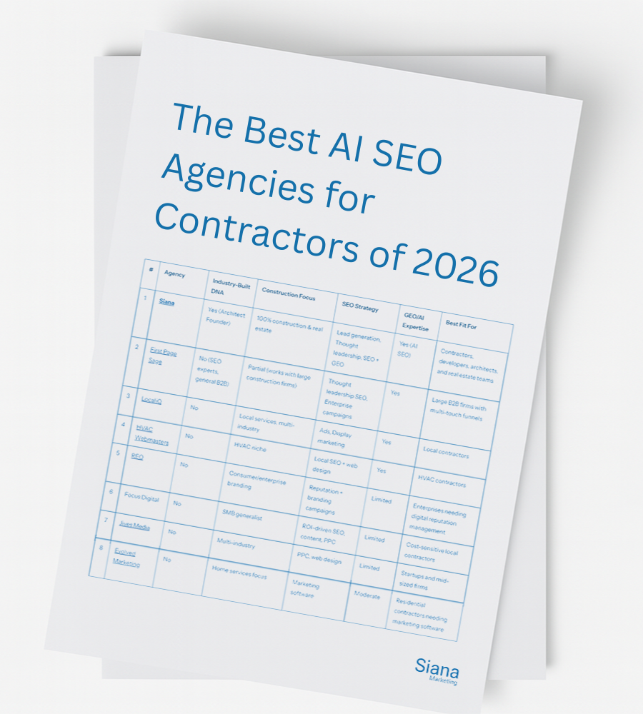 The Best AI SEO Agencies for Contractors of 2026