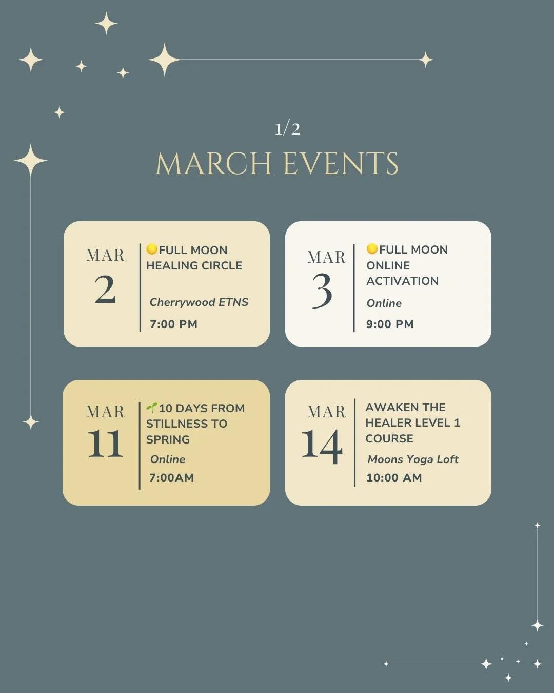 As the light begins to balance the dark, March becomes a powerful month for transition, awakening, and sacred community. Whether you are seeking a daily rhythm to emerge from winter or a deep-dive into your own healing abilities, there is a space hel