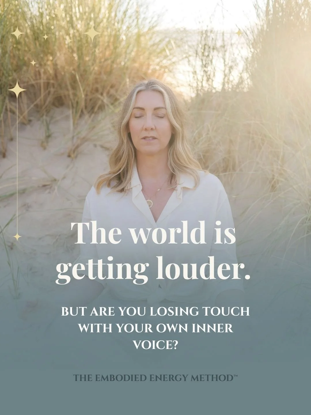 The world is getting louder. But that doesn't mean you have to lose yourself in the noise.

We're constantly being told what to think, what to believe and how to live.

But what about your own inner guidance?

Your intuition. Your inner knowing. That