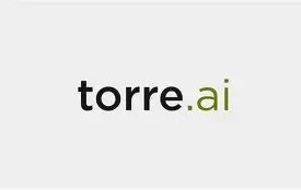 Logo con las palabras 'torre.ai' en letras negras y verdes.