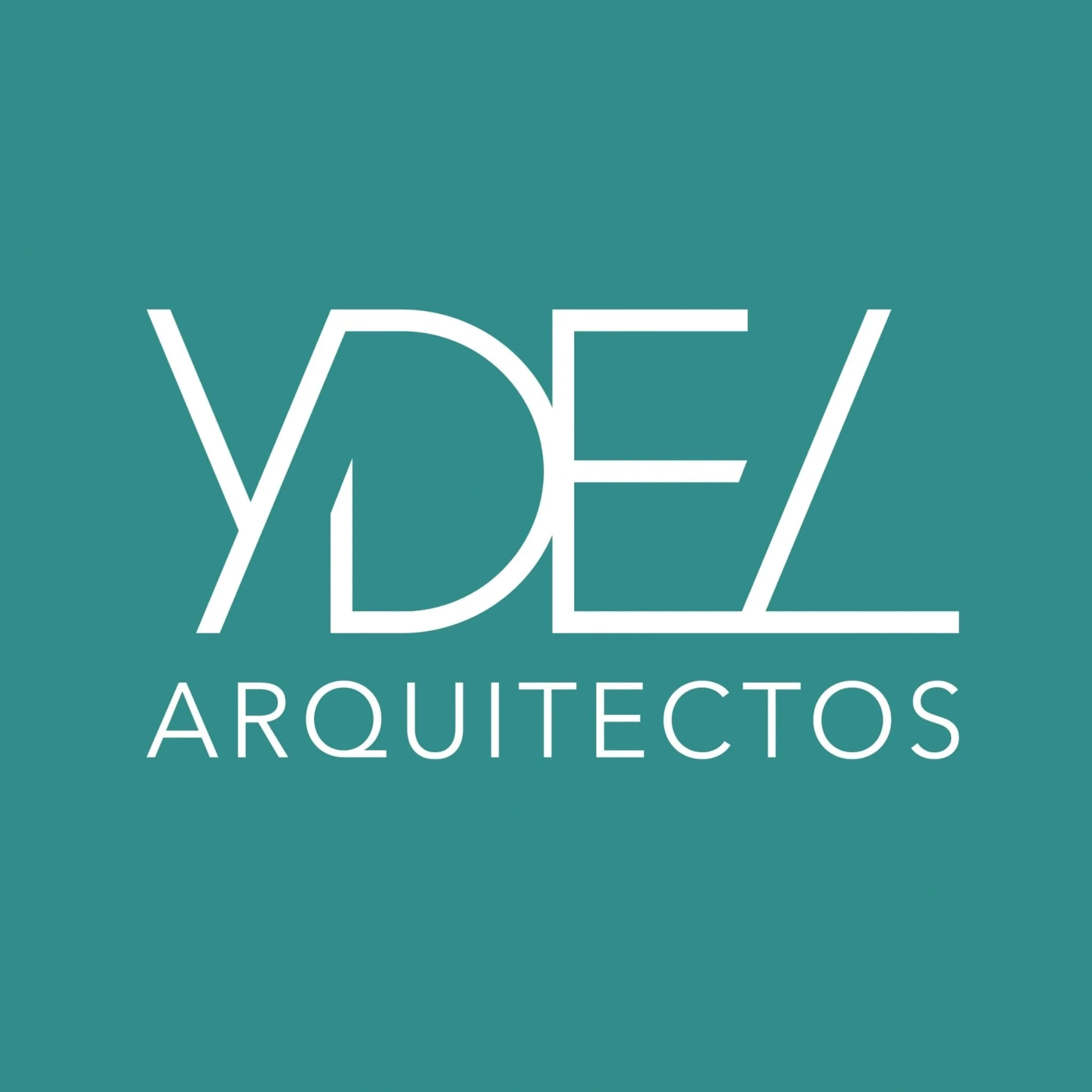 Logo de YDEZ Arquitectos con fondo azul