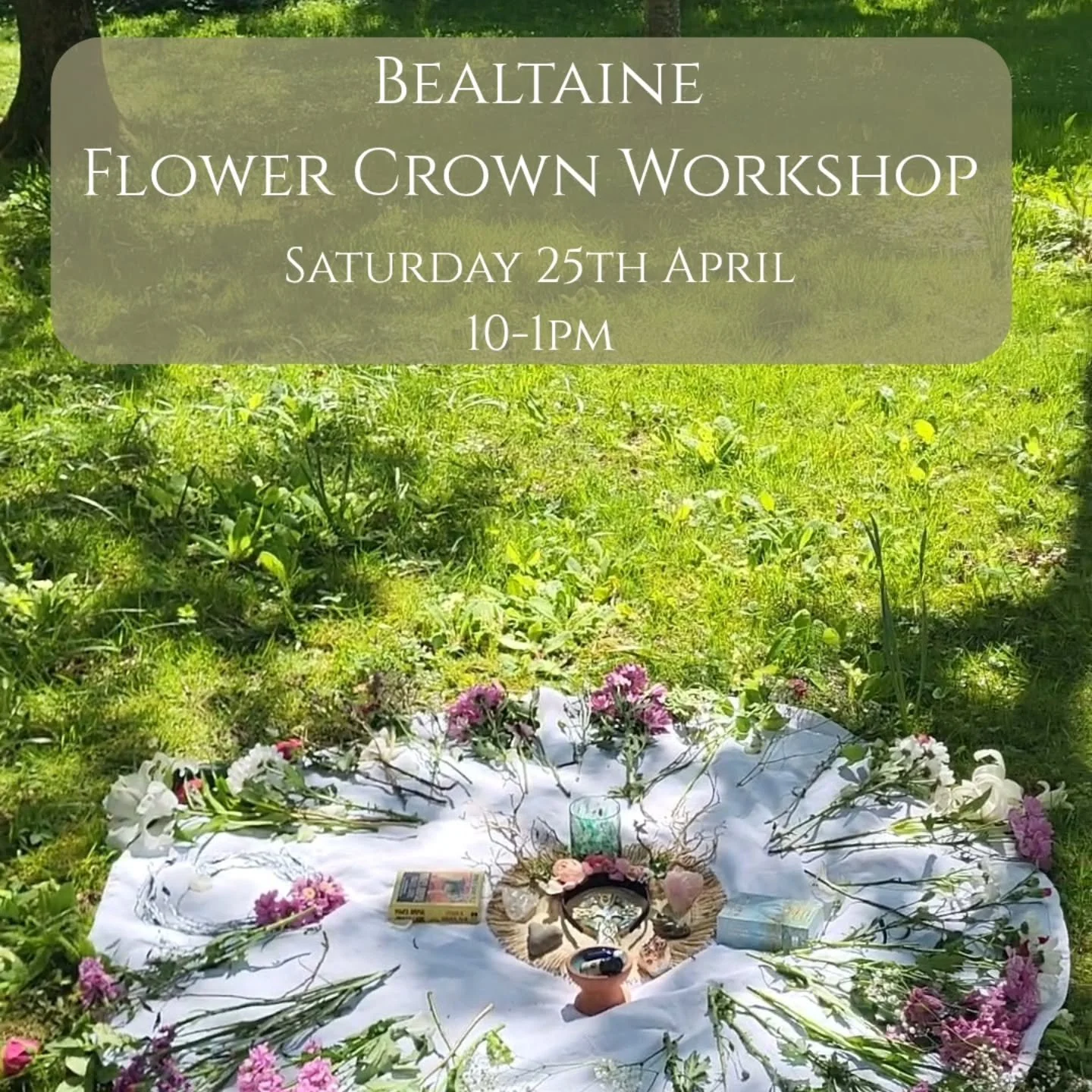 I think I found a new passion last year 🌸🌻🌼🌷🌹🌺🏵

Join me for a morning of connection &amp; creation on the land where we will make our own flower crowns before we move into Bealtaine 🔥

Bealtaine is a beautiful time to honour nature's blossom