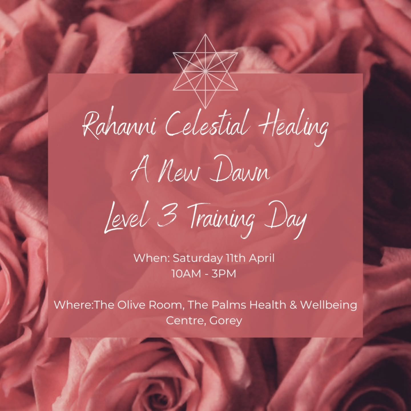 A New Dawn 💗

I am holding an intimate training day and have 1 space available for Rahanni Level 3 🌹

This training is for anyone who feels a soul calling to connect more deeply with the coherence of your heart&rsquo;s frequency, 

The Level 3 attu